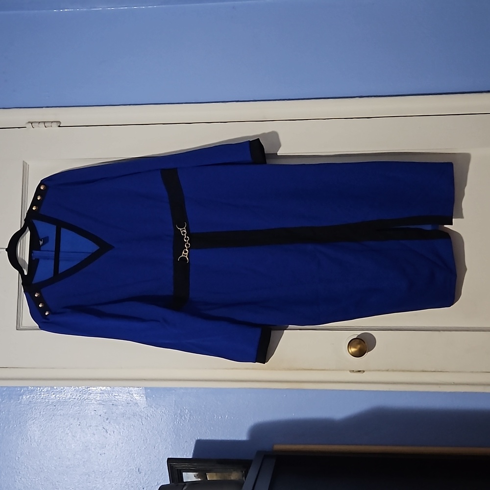 Blue aline dress